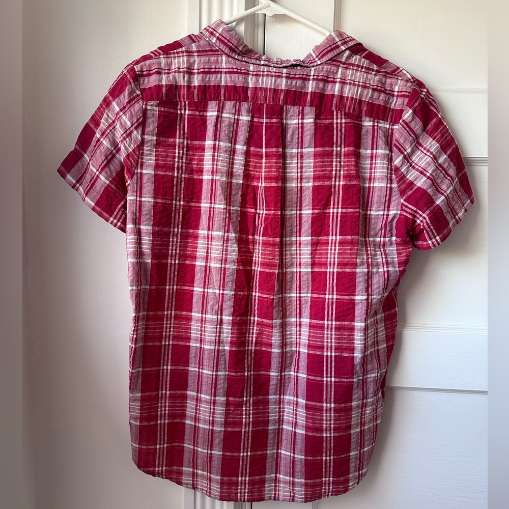 NWT L.L.Bean Textured Cotton Popover Shirt, size Women’s Small - Picture 4 of 4